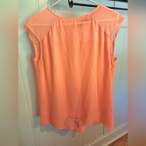 Apt. 9 Coral Sleeveless Blouse Size L Very Good Condition